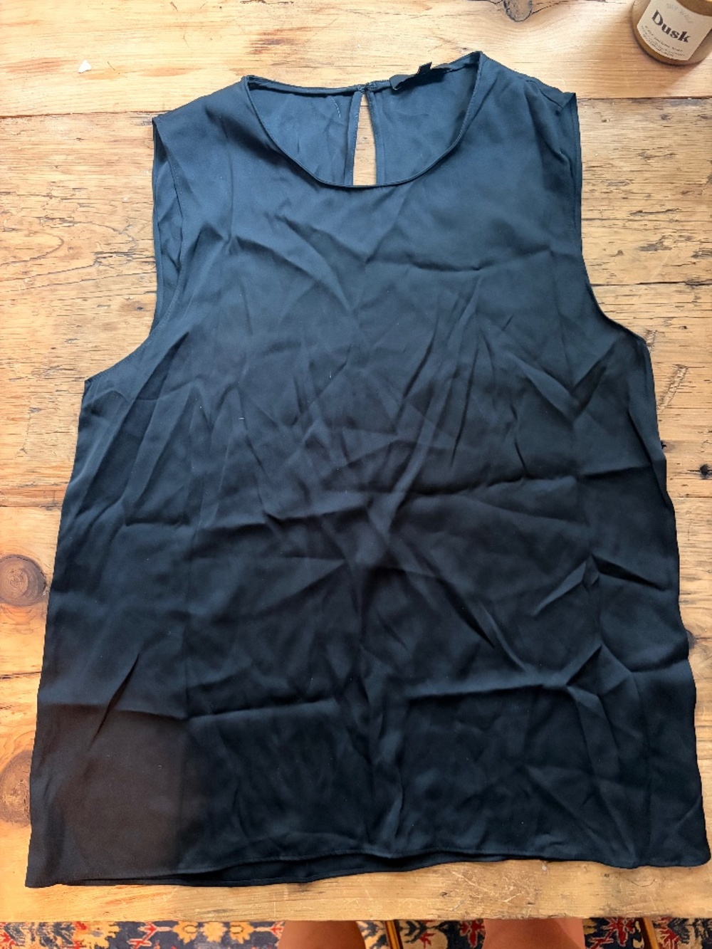 Quince Silk/Spandex Tank Size Med